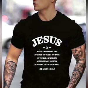 Jesus Message Shirt - Christian Themed - Jesus My Everything - L